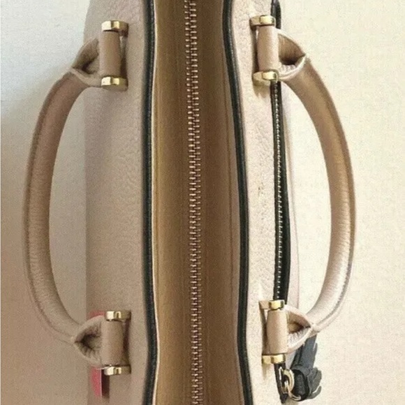 New Kate Spade Small Allyn Chester Street Leather Satchel handbag Warm Beige - Picture 7 of 8